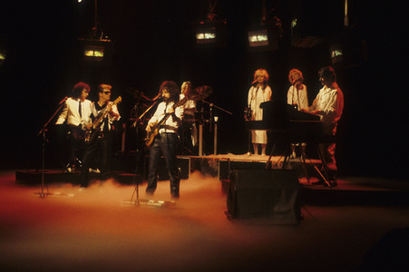 Musikvideo-Dreharbeiten mit Barclay James Harvest in London