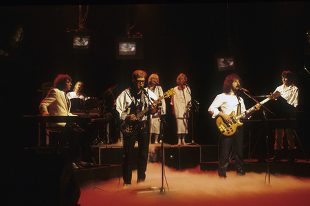 Musikvideo-Dreharbeiten mit Barclay James Harvest in London