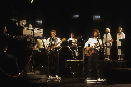 Musikvideo-Dreharbeiten mit Barclay James Harvest in London