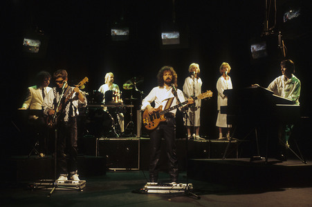 Musikvideo-Dreharbeiten mit Barclay James Harvest in London