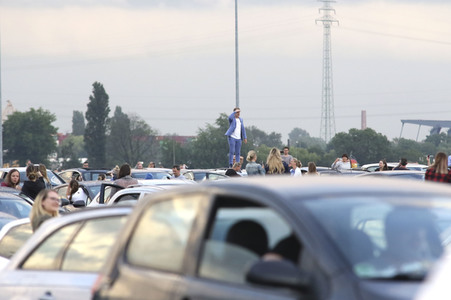 Autokino-Event 'Die Pochers hier!' in Hamburg