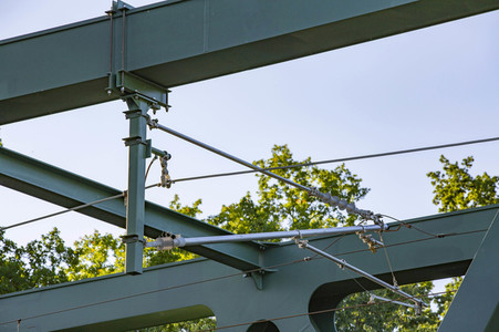 Ausbaustrecke der neu elektrifizierten Südbahn bei Lindau