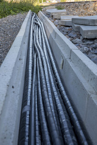 Ausbaustrecke der neu elektrifizierten Südbahn bei Lindau