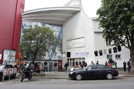 Demonstration zur Rettung des Kinos Colosseum in Berlin