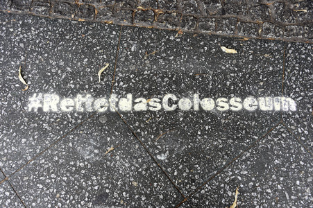 Demonstration zur Rettung des Kinos Colosseum in Berlin