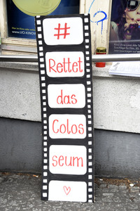Demonstration zur Rettung des Kinos Colosseum in Berlin