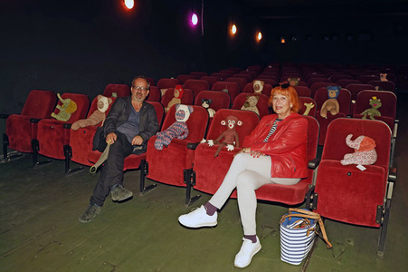 Wiedereröffnung des Programmkinos 'Klick' nach dem Corona-Lockdown in Berlin