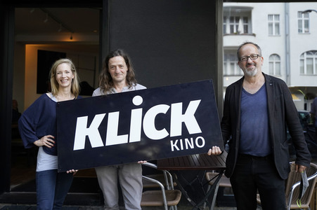 Wiedereröffnung des Programmkinos 'Klick' nach dem Corona-Lockdown in Berlin