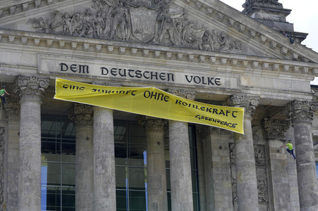 Greenpeace Kohleprotest in Berlin