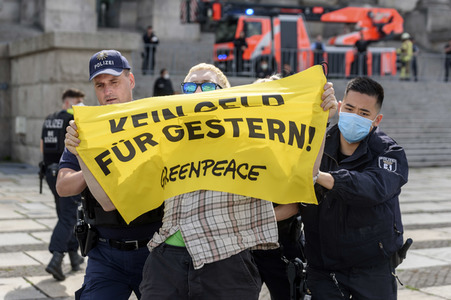 Greenpeace Kohleprotest in Berlin