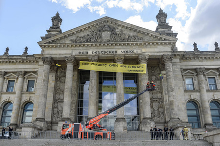 Greenpeace Kohleprotest in Berlin