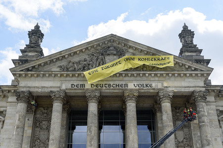 Greenpeace Kohleprotest in Berlin