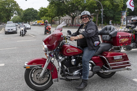 Protest gegen Motorrad-Fahrverbote in Hamburg