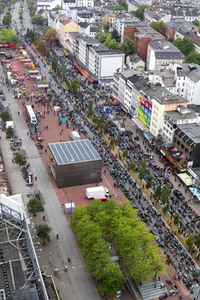 Protest gegen Motorrad-Fahrverbote in Hamburg