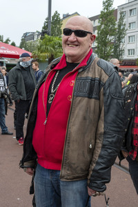 Protest gegen Motorrad-Fahrverbote in Hamburg