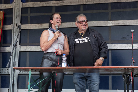 Protest gegen Motorrad-Fahrverbote in Hamburg