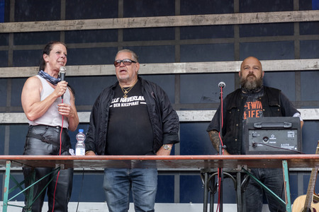 Protest gegen Motorrad-Fahrverbote in Hamburg