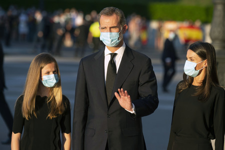 Gedenkmesse für die Opfer des Coronavirus in Madrid