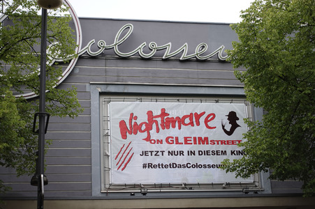 Protest 'Rettet das Kino Colosseum' in Berlin