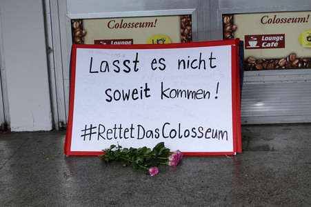 Protest 'Rettet das Kino Colosseum' in Berlin