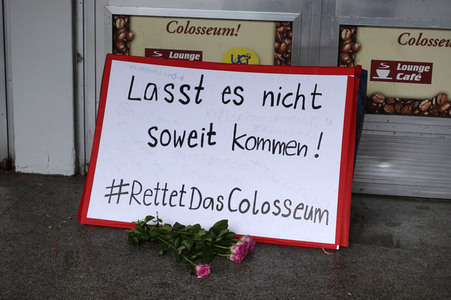 Protest 'Rettet das Kino Colosseum' in Berlin