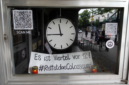 Protest 'Rettet das Kino Colosseum' in Berlin