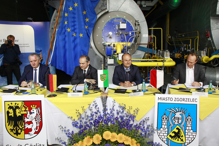 Unterzeichnung des Letter of Intent 'Klimaneutrale Fernwärme für die Europastadt Görlitz/Zgorzelec'
