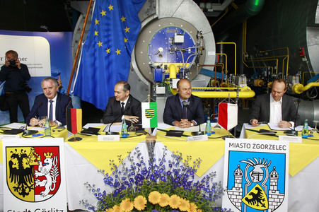 Unterzeichnung des Letter of Intent 'Klimaneutrale Fernwärme für die Europastadt Görlitz/Zgorzelec'