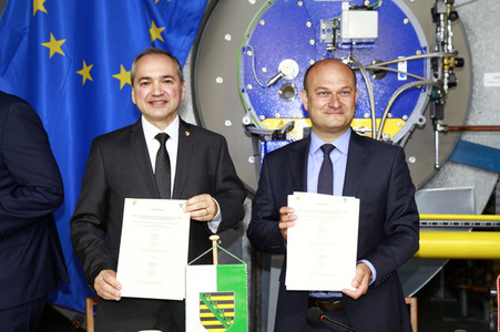 Unterzeichnung des Letter of Intent 'Klimaneutrale Fernwärme für die Europastadt Görlitz/Zgorzelec'