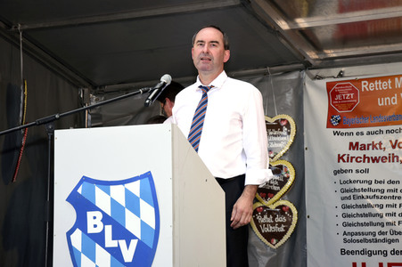 Schausteller-Kundgebung 'Rettet unsere Märkte und Volksfeste' in München