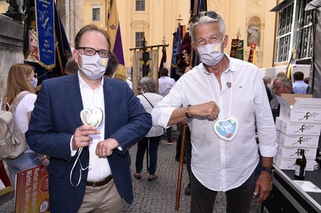 Schausteller-Kundgebung 'Rettet unsere Märkte und Volksfeste' in München