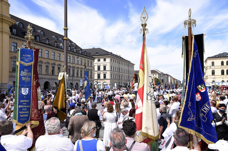 Schausteller-Kundgebung 'Rettet unsere Märkte und Volksfeste' in München
