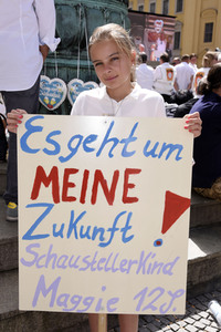 Schausteller-Kundgebung 'Rettet unsere Märkte und Volksfeste' in München