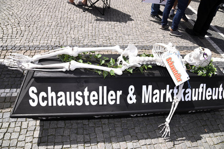 Schausteller-Kundgebung 'Rettet unsere Märkte und Volksfeste' in München