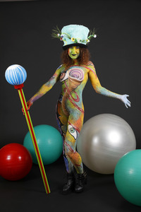 Jörg Düsterwald beim World Bodypainting Festival 2020 online in Hameln