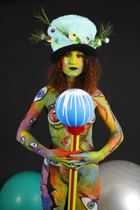 Jörg Düsterwald beim World Bodypainting Festival 2020 online in Hameln