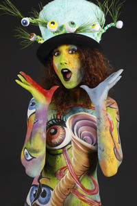 Jörg Düsterwald beim World Bodypainting Festival 2020 online in Hameln