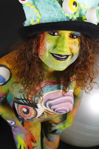 Jörg Düsterwald beim World Bodypainting Festival 2020 online in Hameln