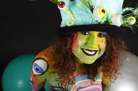 Jörg Düsterwald beim World Bodypainting Festival 2020 online in Hameln