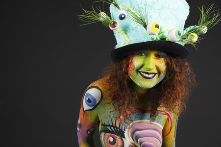 Jörg Düsterwald beim World Bodypainting Festival 2020 online in Hameln