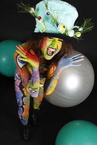 Jörg Düsterwald beim World Bodypainting Festival 2020 online in Hameln