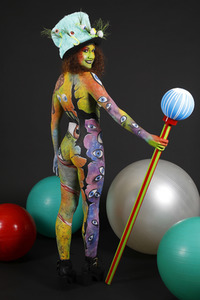 Jörg Düsterwald beim World Bodypainting Festival 2020 online in Hameln
