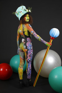 Jörg Düsterwald beim World Bodypainting Festival 2020 online in Hameln