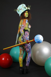 Jörg Düsterwald beim World Bodypainting Festival 2020 online in Hameln