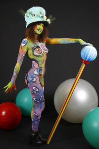 Jörg Düsterwald beim World Bodypainting Festival 2020 online in Hameln