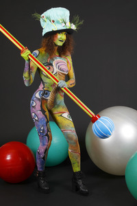 Jörg Düsterwald beim World Bodypainting Festival 2020 online in Hameln