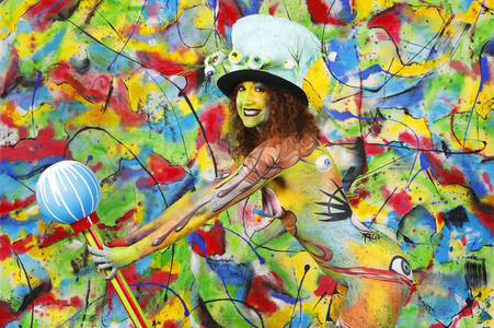 Jörg Düsterwald beim World Bodypainting Festival 2020 online in Hameln