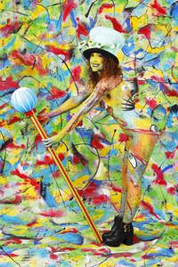 Jörg Düsterwald beim World Bodypainting Festival 2020 online in Hameln