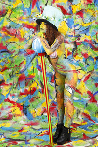 Jörg Düsterwald beim World Bodypainting Festival 2020 online in Hameln