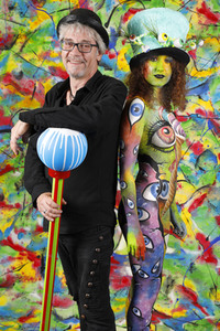Jörg Düsterwald beim World Bodypainting Festival 2020 online in Hameln